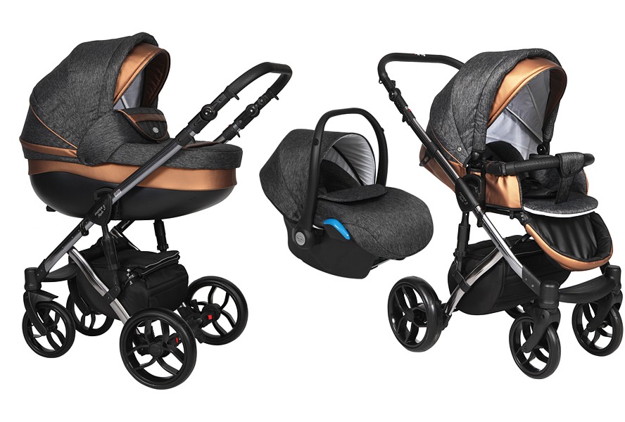 Baby Merc Faster 3 Limited Edition 3in1 (pushchair + carrycot + Kite car seat with adapter) 2022/2023