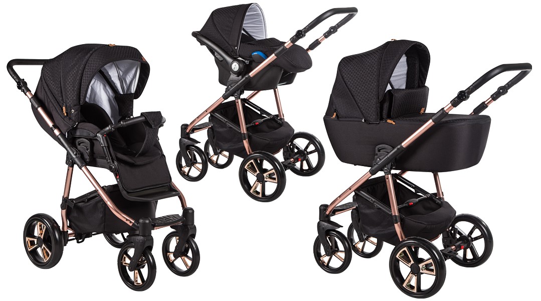 Baby Merc La Noche Limited Edition 3in1 (pushchair + carrycot + Carlo car seat with adapters) 2022/2023