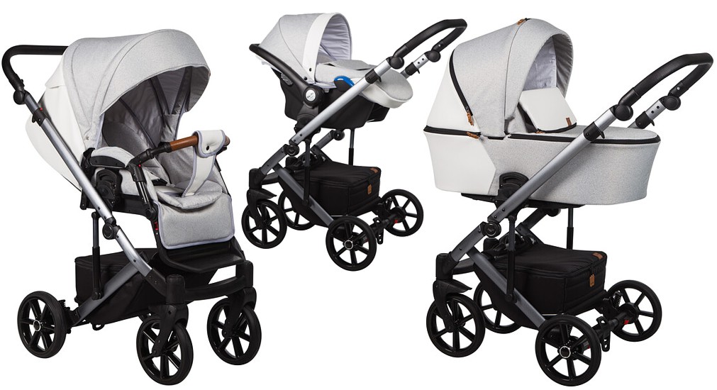 Baby Merc Mosca 3in1 (pushchair + carrycot + Carlo car seat with adapters) 2022/2023