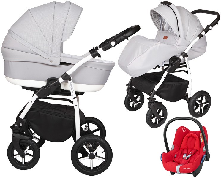 Baby Merc Zipy Q Plus 3in1 (pushchair + carrycot + Maxi Cosi Cabriofix car seat) 2022/2023