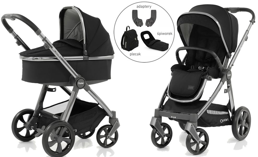 SPECIAL! BabyStyle Oyster 3 2in1 (frame + seat + carrycot + accessories) Astral 2022/2023 VALID TILL STOCK LAST FREE DELIVERY