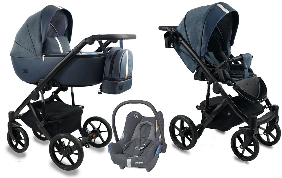 Bexa Air 3in1 ( pushchair + carrycot + Maxi Cosi Cabriofix car seat ) 2023/2024 FREE DELIVERY