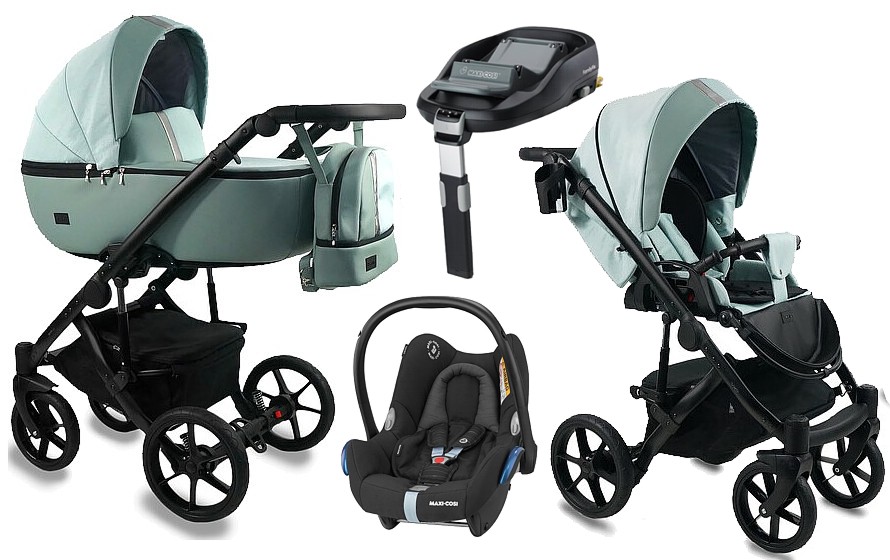 Bexa Air 4in1 ( pushchair + carrycot + Maxi Cosi Cabriofix car seat + FamilyFix base ) 2023/2024 FREE DELIVERY
