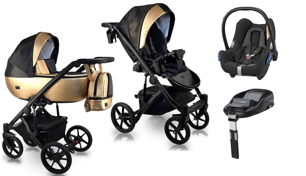 Bexa Air Pro 4in1 ( pushchair + carrycot + Maxi Cosi Cabrio car seat + Familyfix base ) 2022/2023 FREE DELIVERY