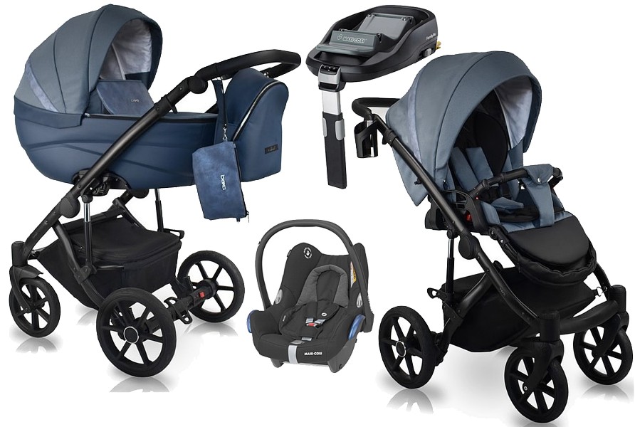 Bexa Ideal Limited Edition 2.0 4in1 (pushchair + carrycot + Maxi Cosi Cabrio car seat + familyfix base) 2024 FREE DELIVERY