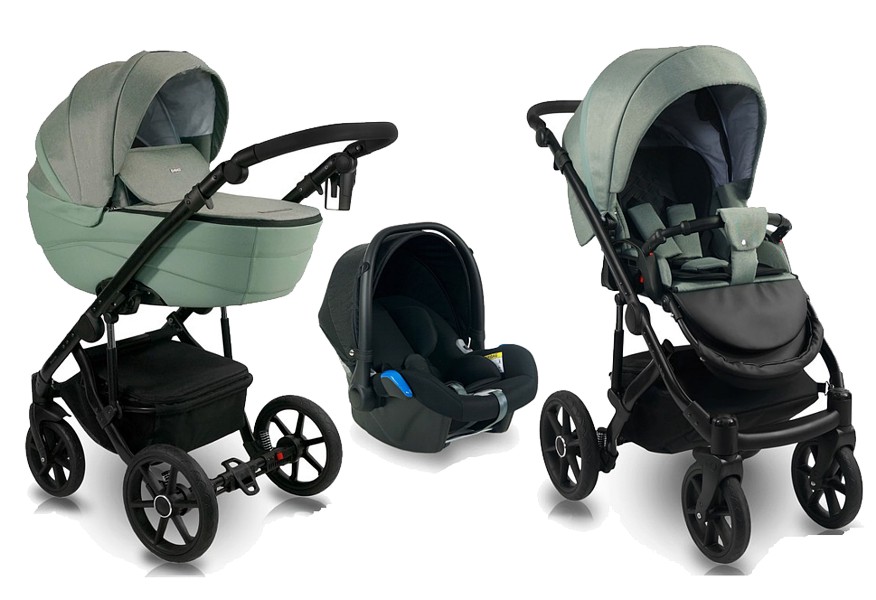 Bexa Ideal 3in1 (pushchair + carrycot + Kite car seat with adapters) 2022/2023 FREE DELIVERY