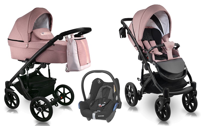 Bexa Line 2.0 Pastel 3in1 ( pushchair + carrycot + car seat Cabrio) 2023 FREE DELIVERY