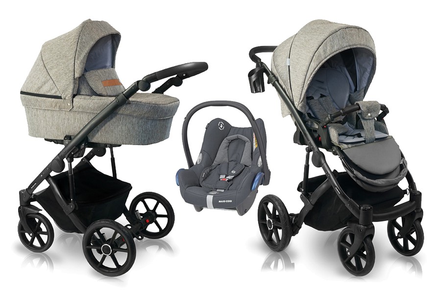 Bexa Line 2.0 3in1 (pushchair + carrycot + Maxi Cosi Cabrio car seat) 2023/2024 FREE DELIVERY