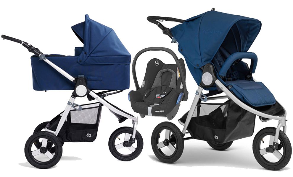Bumbleride Indie 3in1 (pushchair + carrycot + Cabrio car seat) Maritime Blue 2022/2023 FREE SHIPPING