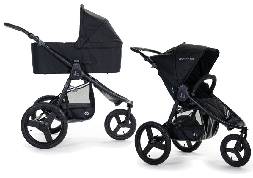 SPEZIAL Bumbleride Speed ​​2in1 (Kinderwagen+ tragetasche) Farbe matte black + 2x Regenschutz FREI VERSAND
