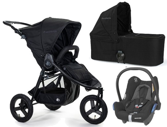 Bumbleride Indie 3in1 (pushchair + carrycot + Cabrio car seat) 2022/2023 Matte Black FREE SHIPPING