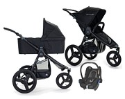 SPECIAL Bumbleride Speed 3in1 (stroller + carrycot + Cabrio car seat) color matte black + 2x rain cover FREE SHIPPING - Click Image to Close
