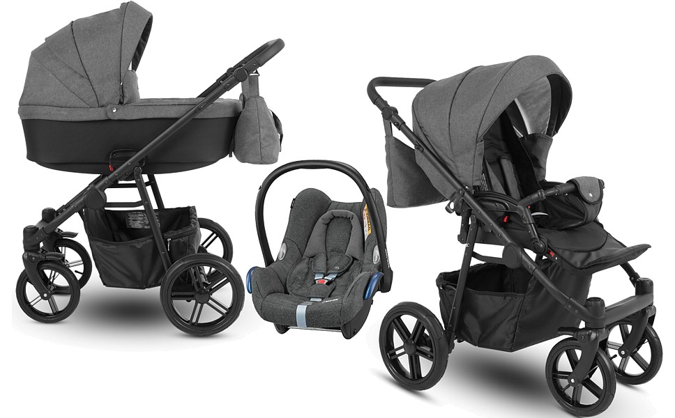 Camarelo Picco 3in1 (pushchair pushchair + carrycot + Cabrio car seat) 2022/2023 FREE DELIVERY