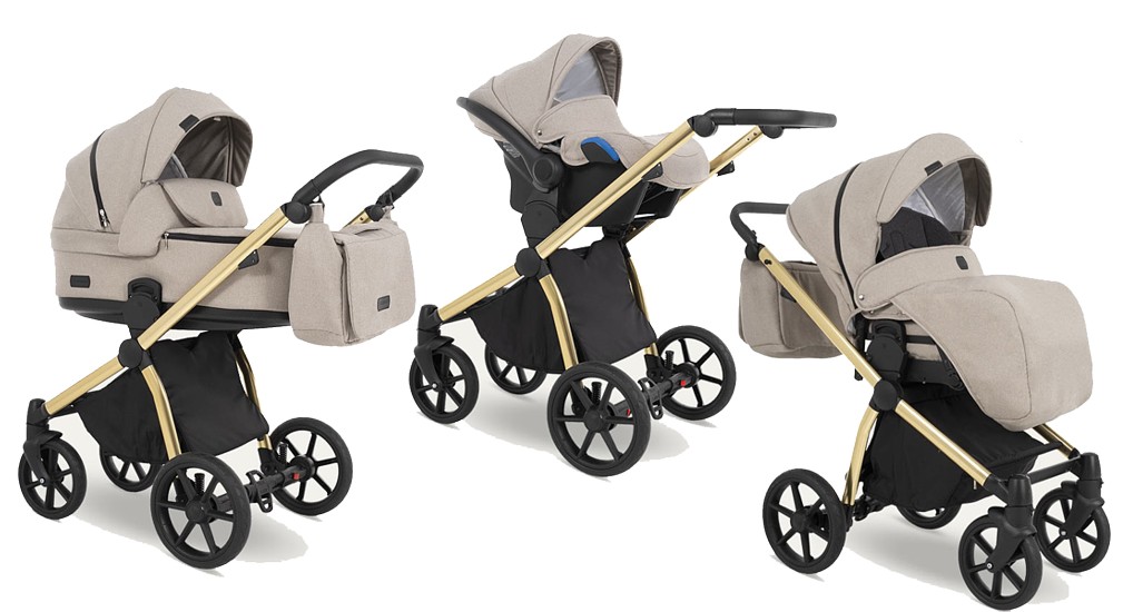 Camarelo Previo 3in1 (pushchair + carrycot + Kite car seat with adapters) 2022/2023 FREE DELIVERY