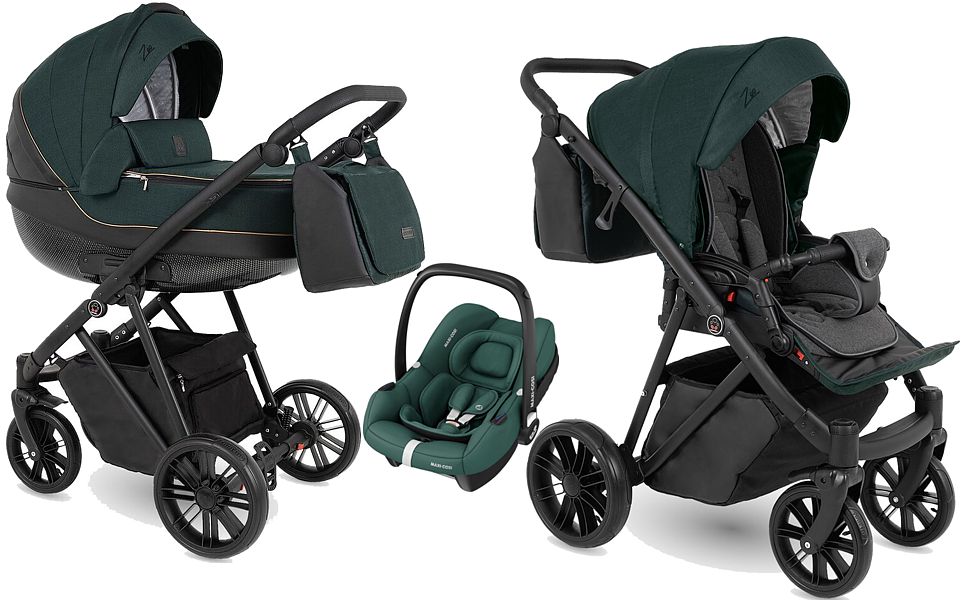 Camarelo Zeo 3in1 (pushchair + carrycot + Maxi Cosi Cabrio I-Size car seat) 2023 FREE DELIVERY