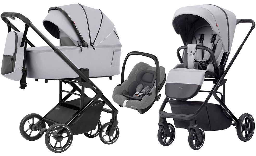 Carrello Alfa CRL-6507 3in1 (pushchair + carrycot + Maxi Cosi Cabrio I-Size car seat) 2023 FREE DELIVERY