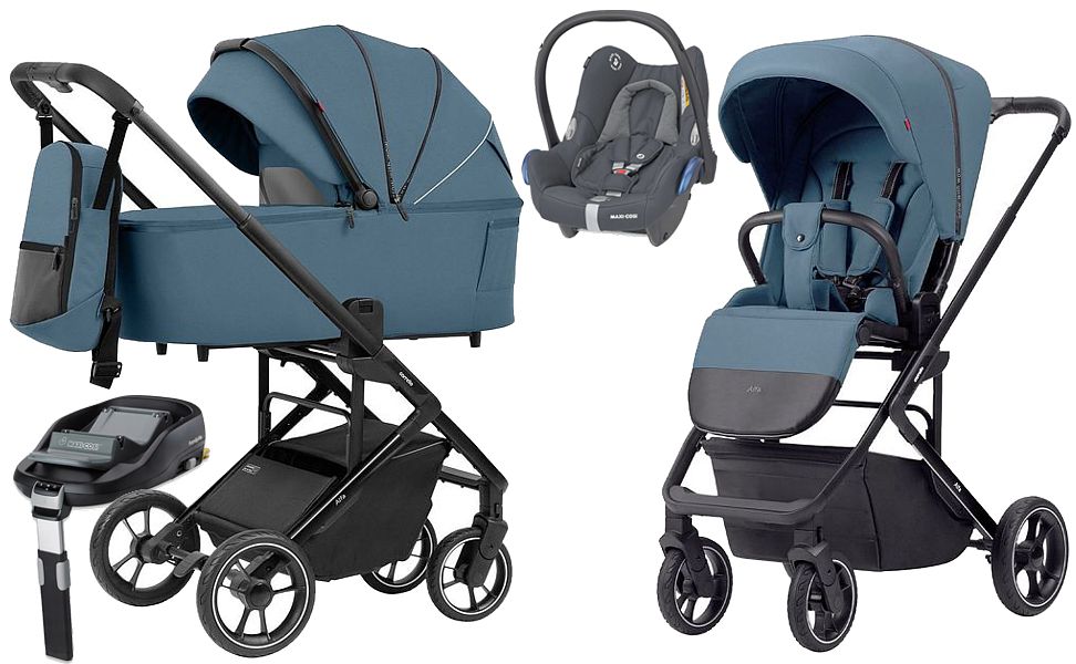 Carrello Alfa CRL-6507 4in1 (pushchair + carrycot + Maxi Cosi Cabrio car seat + base) 2023 FREE DELIVERY