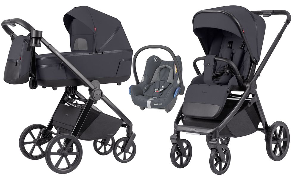 Carrello Omega + CRL-6540 3in1 (pushchair + carrycot + Maxi Cosi Cabriofix car seat) 2024 FREE DELIVERY