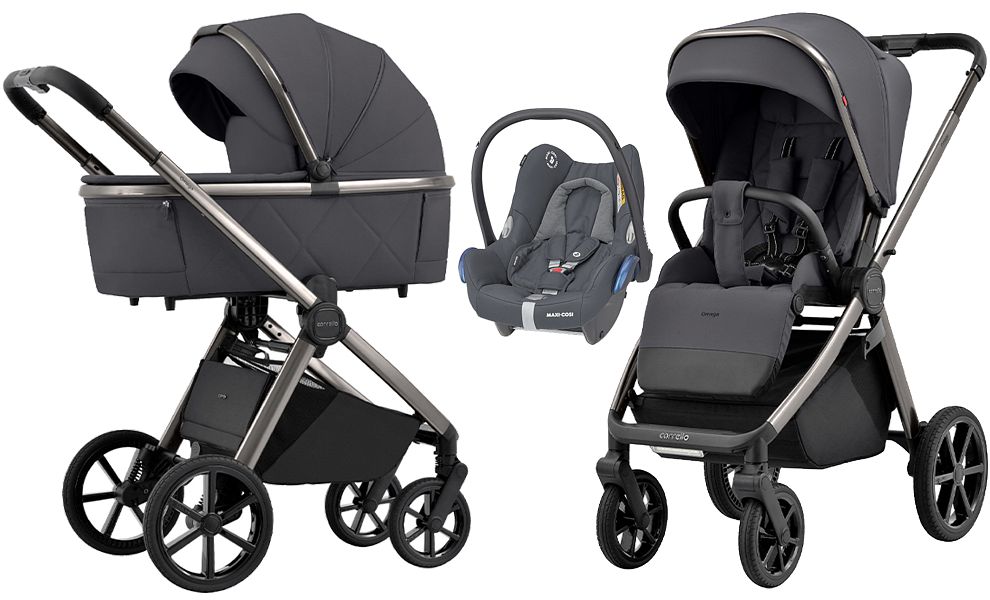 Carrello Omega CRL-6530 3in1 (pushchair + carrycot + Maxi Cosi Cabriofix car seat) 2024 FREE DELIVERY