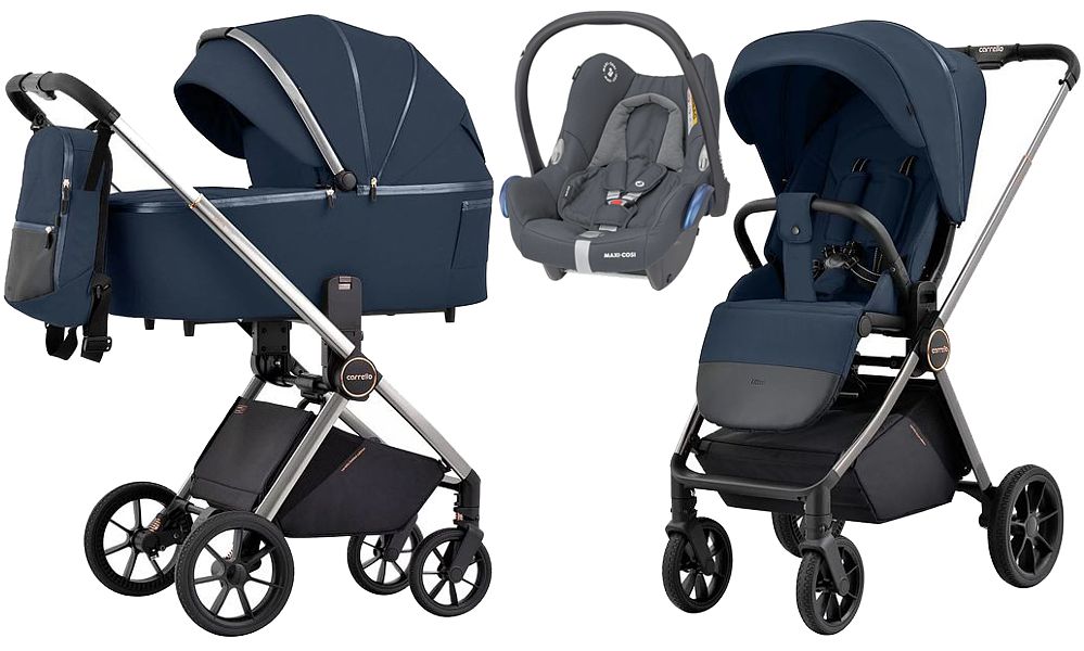 Carrello Ultra CRL-6525 3in1 (pushchair + carrycot + Maxi Cosi Cabrio car seat) 2023 FREE DELIVERY