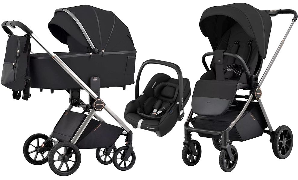Carrello Ultra CRL-6525 3in1 (pushchair + carrycot + Maxi Cosi Cabrio I-size car seat) 2023 FREE DELIVERY