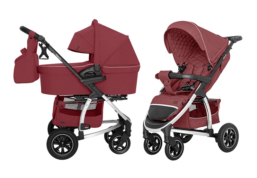 Carrello Vista CRL-6506 2in1 (pushchair + carrycot) up to 22kg Ruby Red 2022/2023