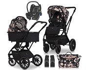 SPECIAL Cavoe Axo Style 3in1 (pushchair + carrycot + Maxi Cosi Cabrio car seat + bag + adapters) la rose 2023 FREE SHIPPING - Click Image to Close