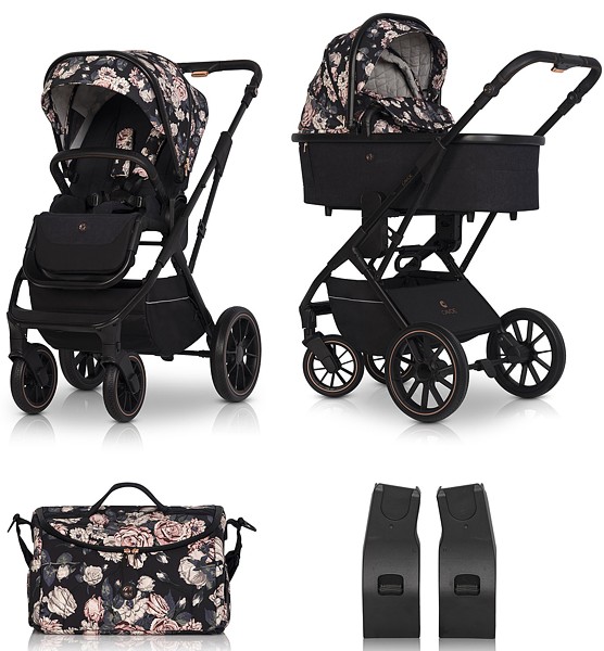 SPECIAL Cavoe Axo Style 2in1 (pushchair + carrycot) la rose 2023 BAG + ADAPTERS FREE