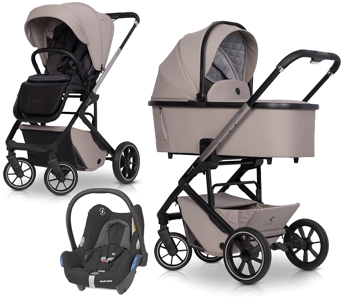 Cavoe Moi Plus 3in1 (pushchair + carrycot + Maxi Cosi Cabrio car seat) 2022/2023 FREE SHIPPING