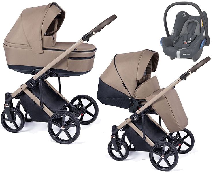 SALE! Coletto Fado 3in1 (pushchair + carrycot + car seat Maxi-Cosi Cabrio) 07 beige FREE DELIVERY 24H