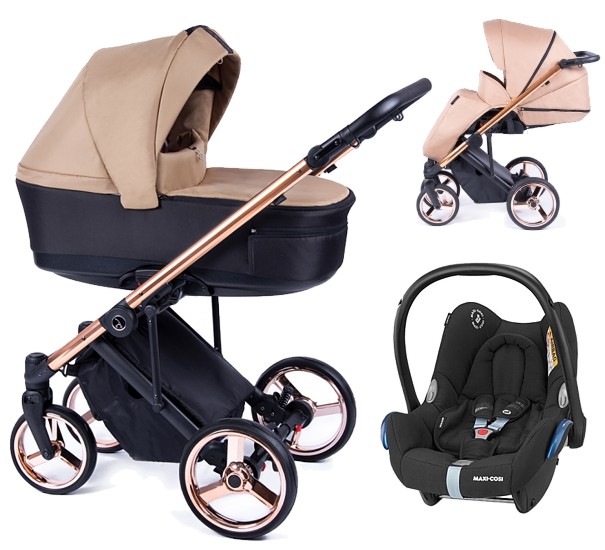 Coletto Fado 3in1 (pushchair + carrycot + Maxi Cosi Cabrio car seat + adapters) 2023/2024 FREE DELIVERY