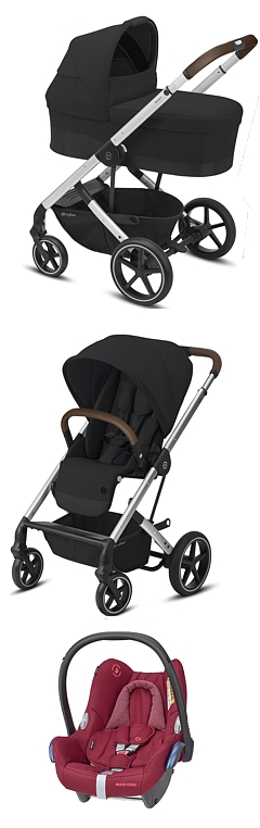 natuurkundige Zuigeling Ervaren persoon Cybex Balios S Lux 3in1 (pushchair + carrycot S + Maxi Cosi Cabrio car  seat) silver frame 2022/2023 [id32029] - €778 : Dino, Dino