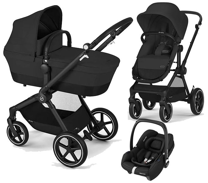 Cybex Eos Lux 3in1 (pushchair/carrycot + Maxi Cosi Cabrio I-Size car seat) 2023