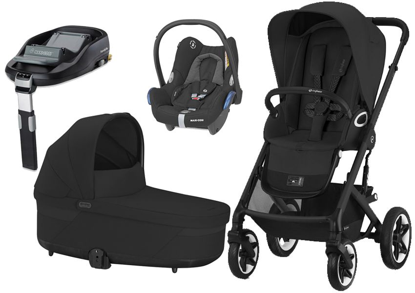 Cybex Talos S Lux 4w1 (pushchair + carrycot Cot S + Maxi Cosi Cabrio car seat + Familyfix base) 2024 FREE DELIVERY