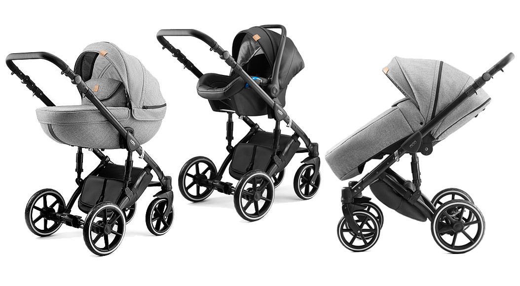 Dada Paradiso Max 500 Dolomite 3in1 (pushchair + carrycot + Kite car seat with adapters) 2022/2023