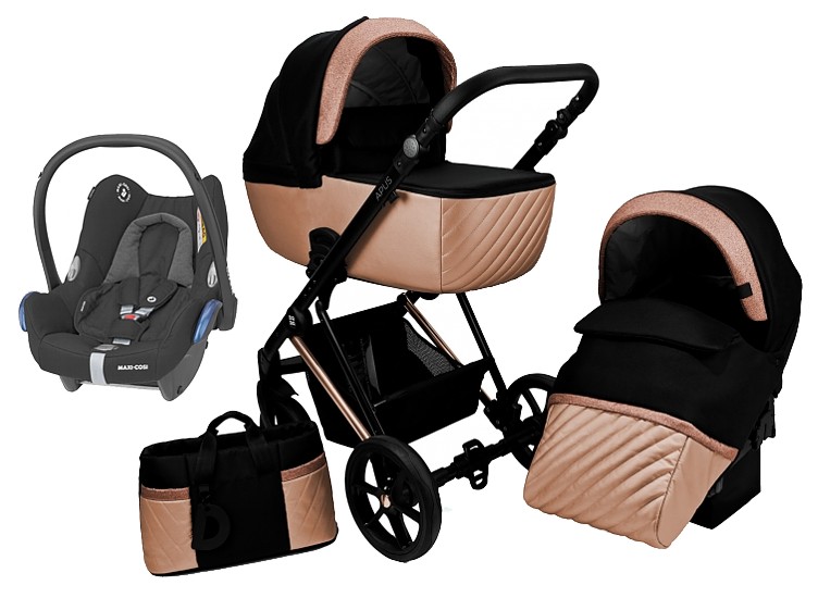 Dada Paradiso Apus Chic 3in1 (pushchair + carrycot + Maxi-Cosi Cabrio car seat) 2022/2023 FREE DELIVERY