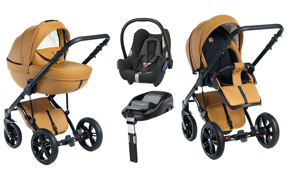 Dada Paradiso Max 500 4in1 (pushchair + carrycot + Maxi Cosi Cabrio car seat + Familyfix base) 2022/2023 FREE DELIVERY