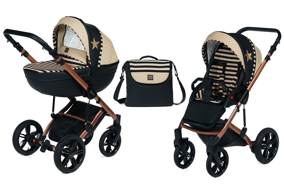Dada Paradiso Stars Gold 2in1 (pushchair + carrycot) 2022/2023 FREE DELIVERY