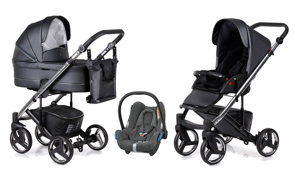 Emjot Neri Fleur 3in1 (pushchair + carrycot + Maxi Cosi Cabrio car seat) 2023 FREE DELIVERY