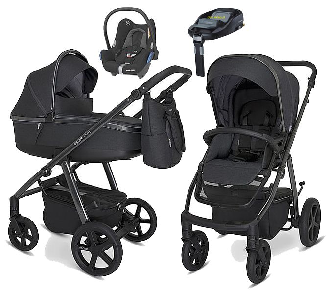 SALE! Espiro Next Up Chrom 4in1 (pushchair + carrycot + Maxi Cosi Cabrio car seat + base) 617 graphite moon FREE SHIPPING