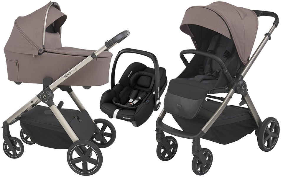 Espiro Only 3in1 (pushchair + carrycot + Maxi-Cosi Cabrio I-Size car seat) 2024 FREE DELIVERY