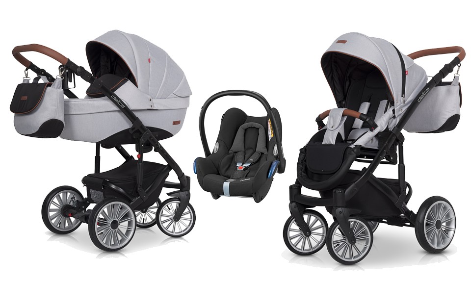 Euro-Cart Delta 3in1 (pushchair + carrycot + Maxi Cosi Cabrio car seat) 2022/2023 FREE DELIVERY