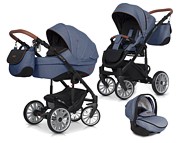 Euro-Cart Delta 3in1 (pushchair + carrycot + Kite car seat with adapter) 2022/2023 FREE DELIVERY - Click Image to Close