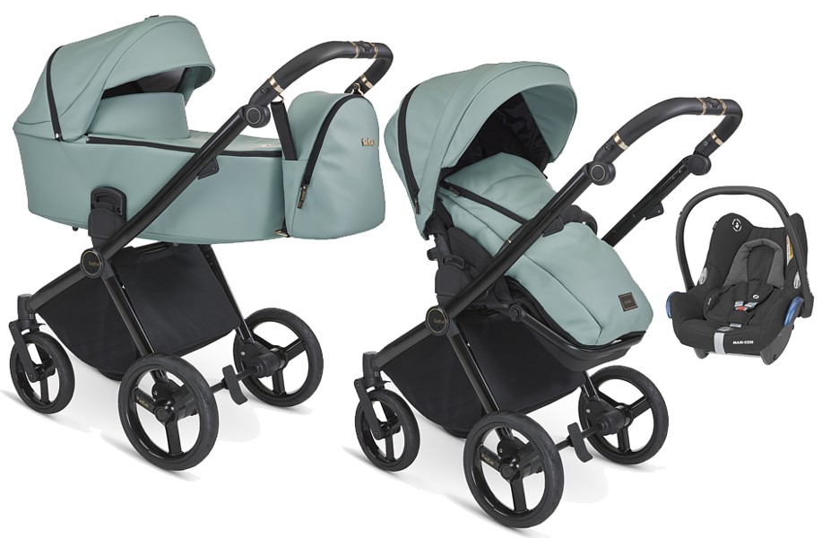 Ibebe Gloss Eco 3in1 (pushchair + carrycot + Cabrio car seat) 2023/2024 FREE DELIVERY