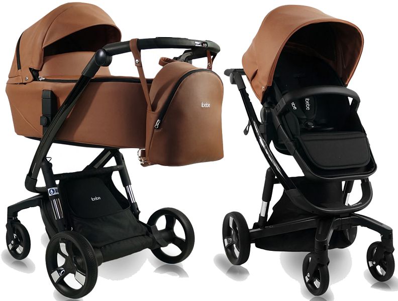Ibebe I-Stop Eco Gloss 2in1 (pushchair + carrycot) 2023/2024 FREE DELIVERY