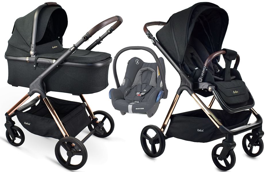Ibebe Ice 3in1 (pushchair + carrycot + Maxi Cosi Cabrio car seat) 2024 FREE DELIVERY