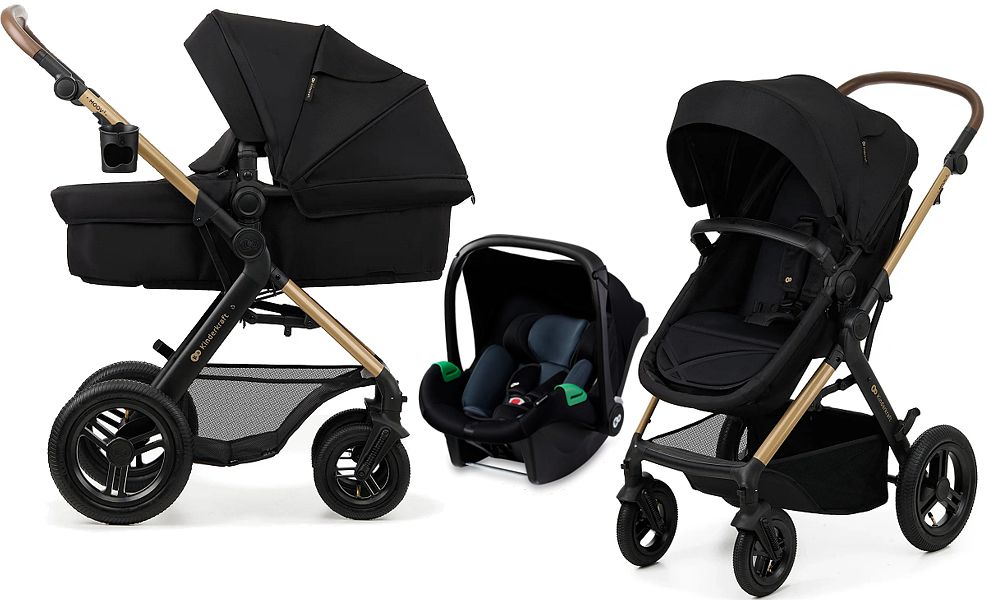 Kinderkraft MOOV 2 Air 3in1 (pushchair + carrycot + car seat Mink Pro i-Size + adapter) 2024
