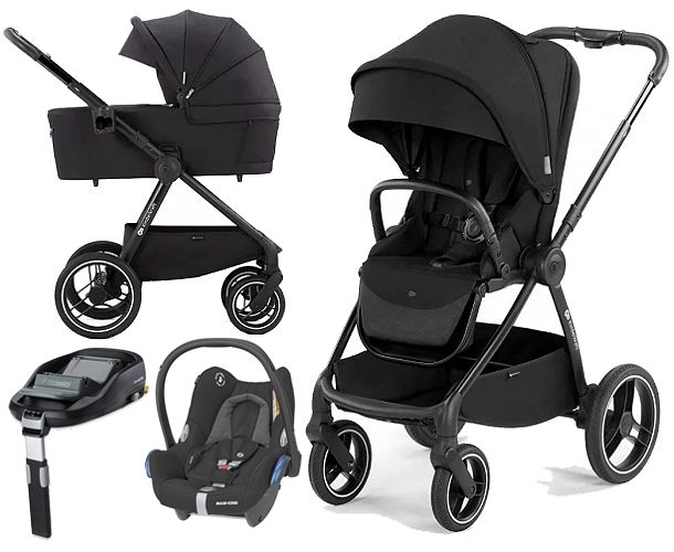 Kinderkraft Nea 4in1 (pushchair + carrycot + Maxi Cosi Cabrio car seat + Familyfix base) 2023 FREE DELIVERY
