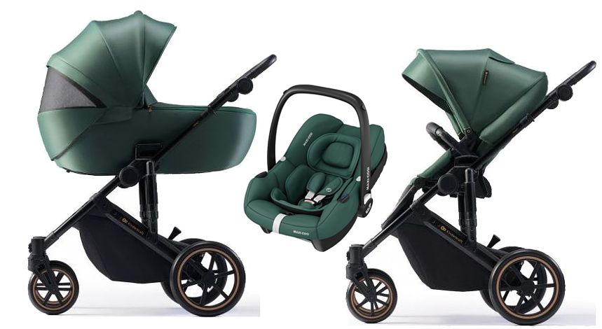 Kinderkraft Prime 2 3in1 (pushchair + Tragetasche + Maxi Cosi Cabrio I-Size Autositz) 2023/2024 FREI VERSAND