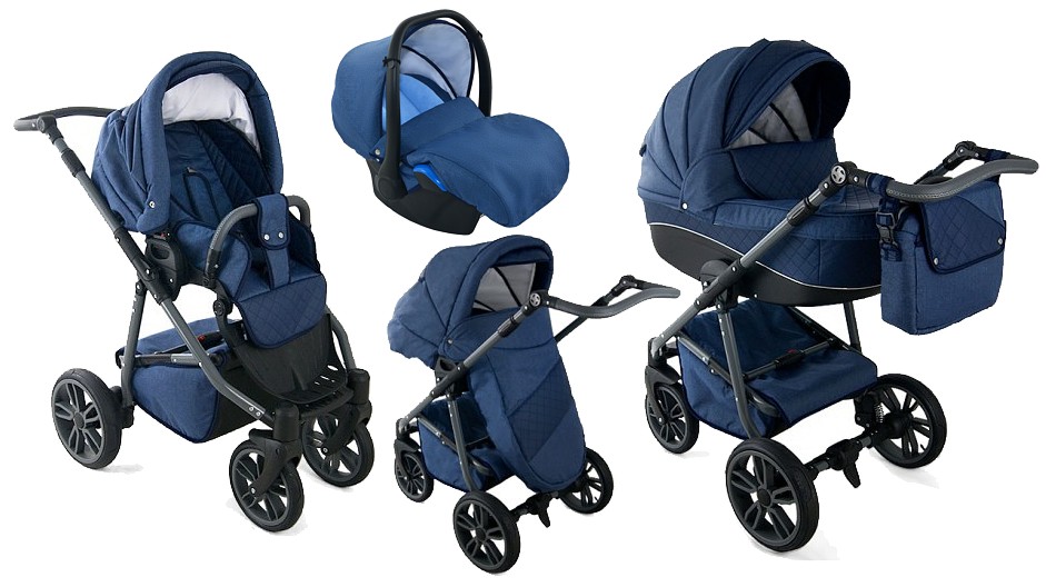 Krasnal BabyFIL 3in1 (pushchair + carrycot + car seat with adapter) 2022/2023